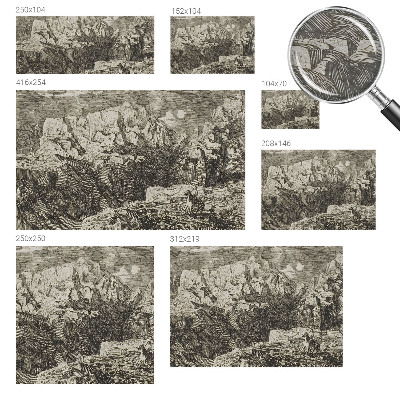 Uniek fotobehang Berglandschap