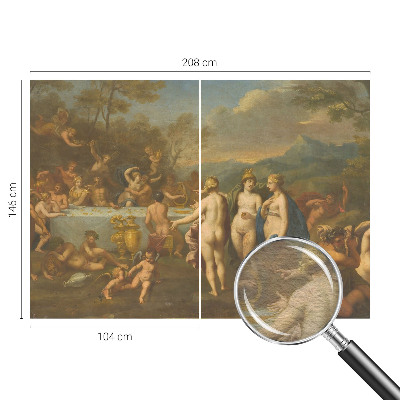 Groot fotobehang Oud feest