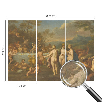 Groot fotobehang Oud feest