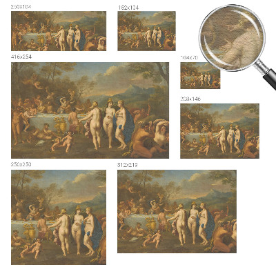 Groot fotobehang Oud feest