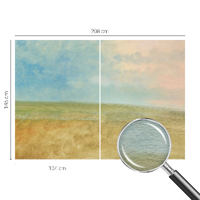 Vliesbehang fotobehang met pastelkleurige velden