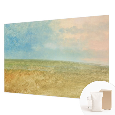 Vliesbehang fotobehang Pastelkleurige velden