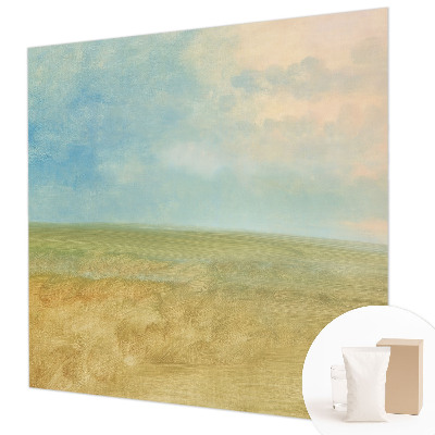 Vliesbehang fotobehang met pastelkleurige velden