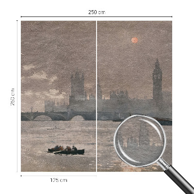 Vliesbehang fotobehang woonkamer Nachtpanorama