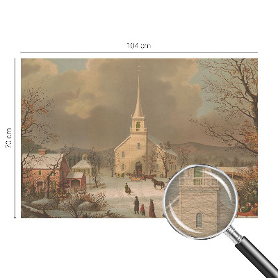 Vlies fotobehang op maat Winterlandschap