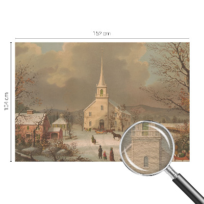 Vlies fotobehang op maat met een winterlandschap