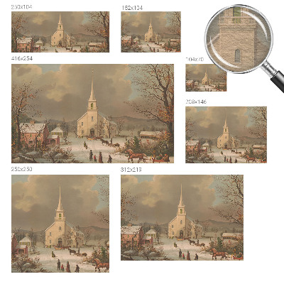Vlies fotobehang op maat met een winterlandschap