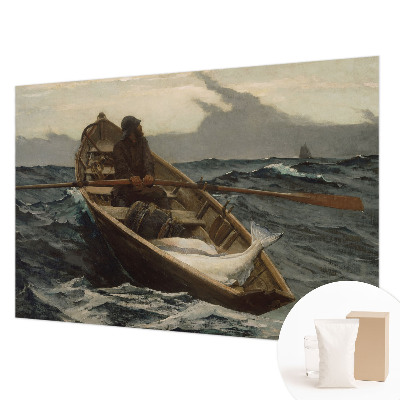 Fotobehang met een afbeelding van een visser op zee