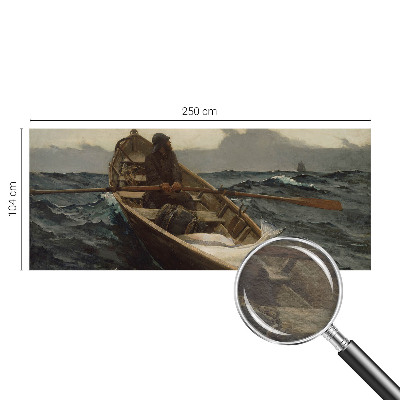 Fotobehang met een afbeelding van een visser op zee