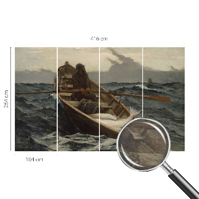 Fotobehang Visser op zee