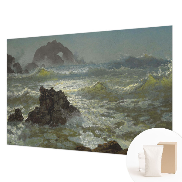 Muur behang Stormachtige zee