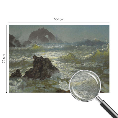 Muur behang Stormachtige zee