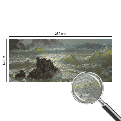 Muur behang Stormachtige zee