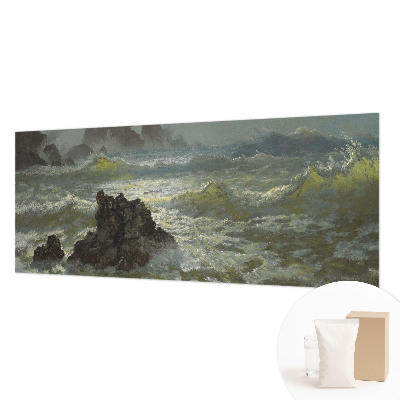 Muur behang Stormachtige zee