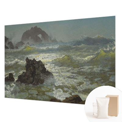 Muur behang Stormachtige zee