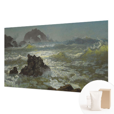 Muur behang Stormachtige zee