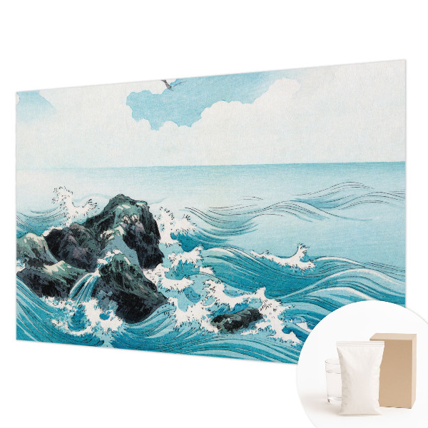 Behang met print met een zeegezicht