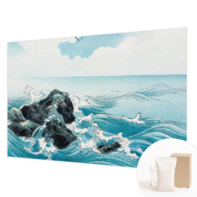 Behang met print met een zeegezicht