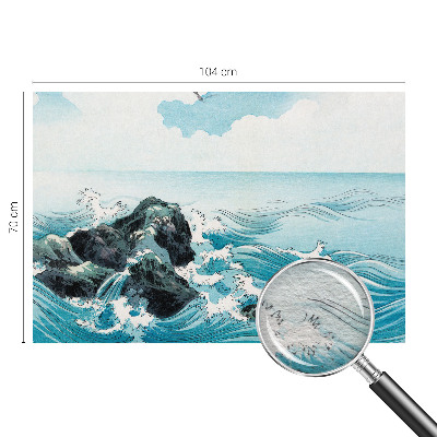 Behang met print met een zeegezicht