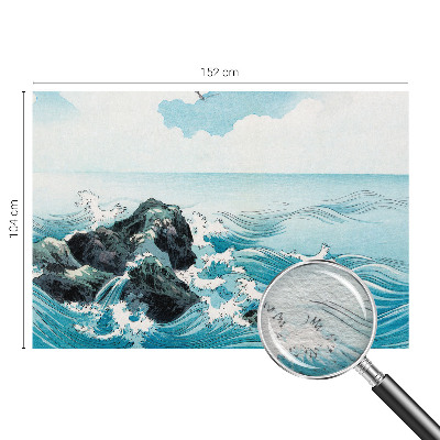 Behang met print met een zeegezicht