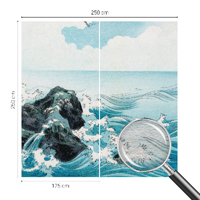 Behang met print Zeegezicht