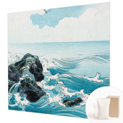 Behang met print met een zeegezicht