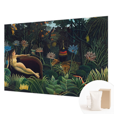 Fotobehang naadloos met een exotisch junglemotief