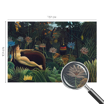 Fotobehang naadloos met een exotisch junglemotief