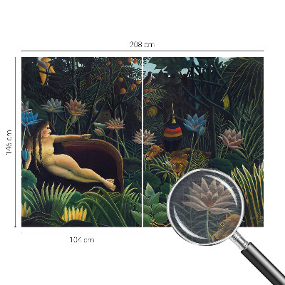 Fotobehang naadloos met een exotisch junglemotief