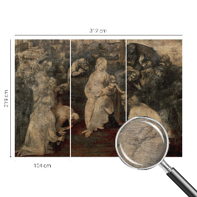 Naadloos fotobehang met het motief 'Geestelijke ontmoeting'