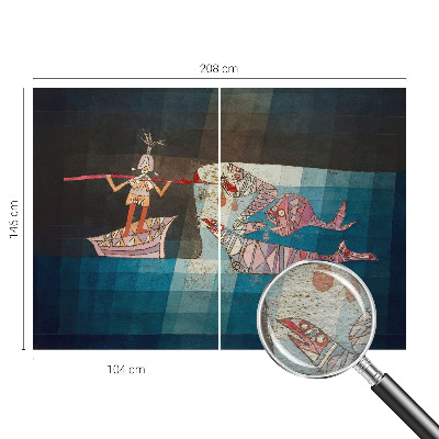 Fotobehang voor slaapkamer Visser-jager