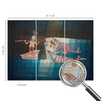 Fotobehang voor slaapkamer Visser-jager