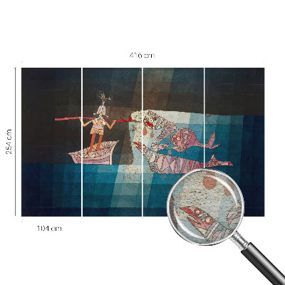 Fotobehang voor slaapkamer Visser-jager