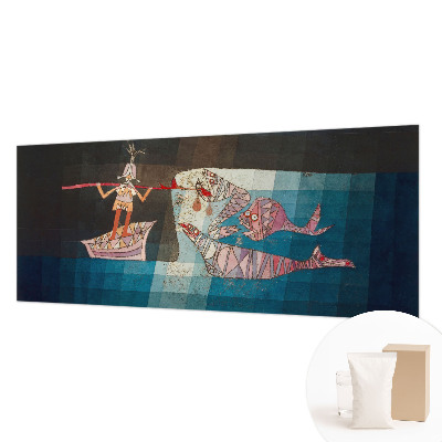 Fotobehang voor slaapkamer met motief van een visser-jager