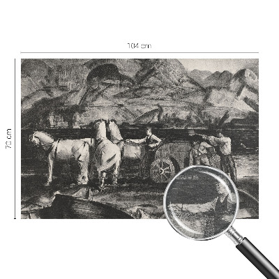 Fotobehang voor de slaapkamer Dorpsscène