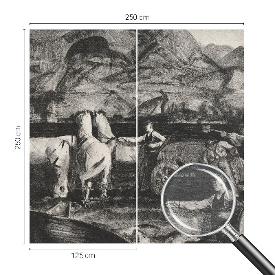 Fotobehang voor de slaapkamer Dorpsscène