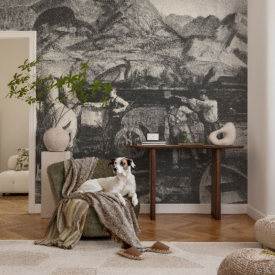 Fotobehang voor de slaapkamer Dorpsscène