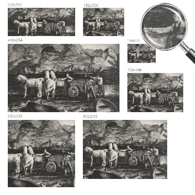 Fotobehang voor de slaapkamer Dorpsscène