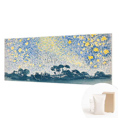 Fotobehang voor de woonkamer met een abstract sterrenmotief