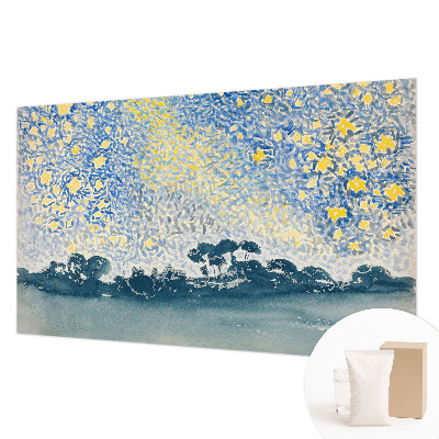 Fotobehang voor de woonkamer met een abstract sterrenmotief