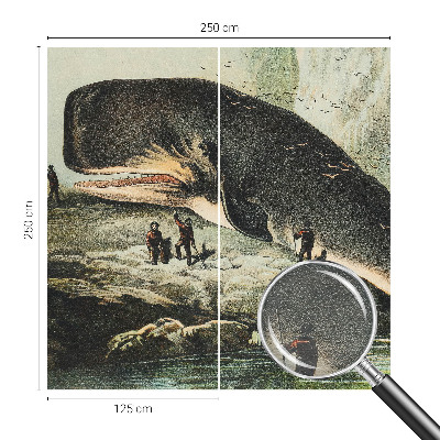 Modern fotobehang met een ontwerp in het thema zeegigantisme