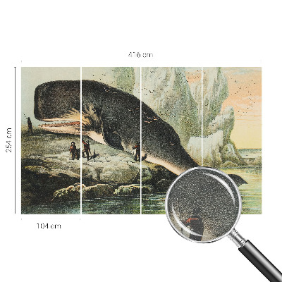 Modern fotobehang met een ontwerp in het thema zeegigantisme
