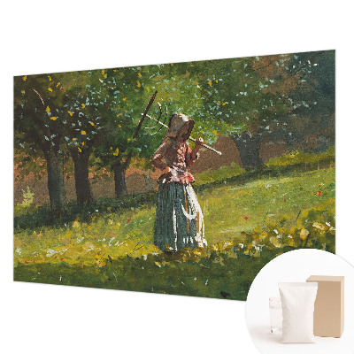 Modern fotobehang voor de woonkamer met een herfstmiddag-motief