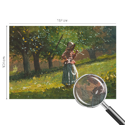 Modern fotobehang voor de woonkamer met een herfstmiddag-motief