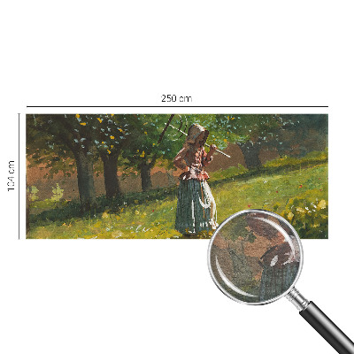 Modern fotobehang voor de woonkamer met een herfstmiddag-motief