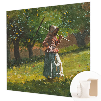 Modern fotobehang voor de woonkamer met een herfstmiddag-motief