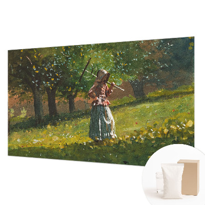 Modern fotobehang voor de woonkamer met een herfstmiddag-motief