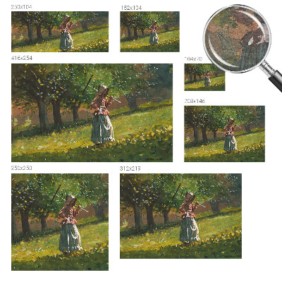 Modern fotobehang voor de woonkamer Herfstmiddag