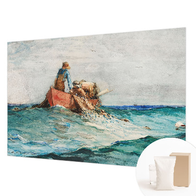 Luxe fotobehang met een zee-expeditie motive in nautische stijl