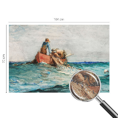 Luxe fotobehang met een zee-expeditie motive in nautische stijl